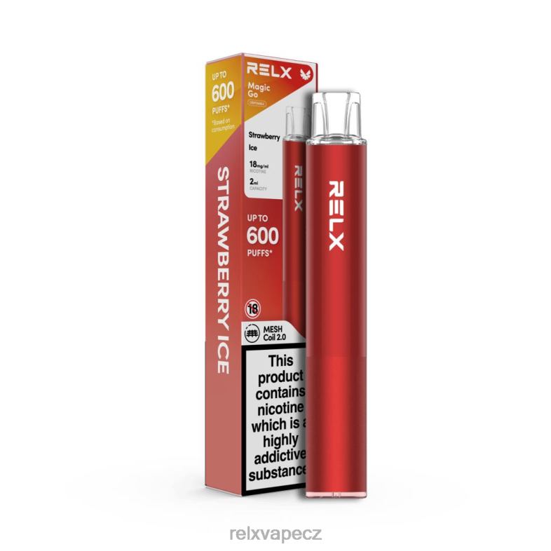 RELX Cigareta | RELX MagicGo ga600 jahodový led H2L2P51