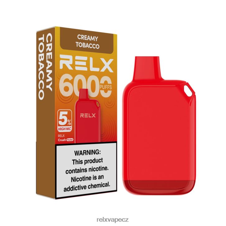 RELX Crush Pocket 6000 5% vysoké nic krémový tabák 8RHJ6P28 - Relx Vape Cz