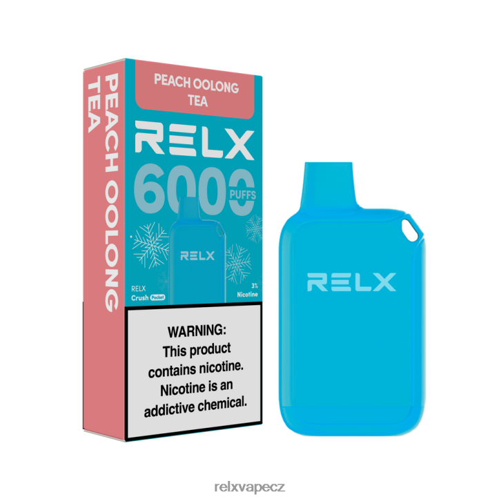 RELX Crush Pocket 6000 ledových broskvový čaj oolong 8RHJ6P10 - Relx Vape Cz