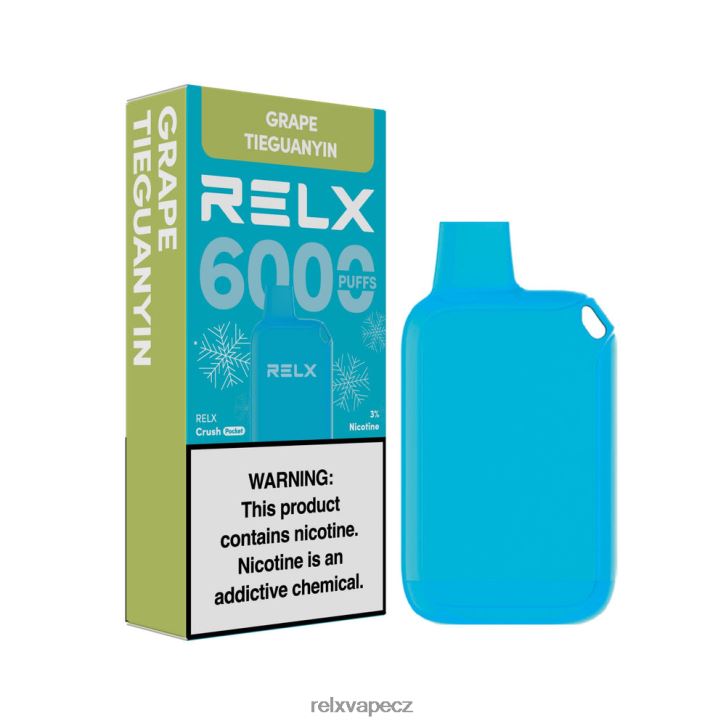 RELX Crush Pocket 6000 ledových hroznový tieguanyin 8RHJ6P18 - Relx Papieros Cena
