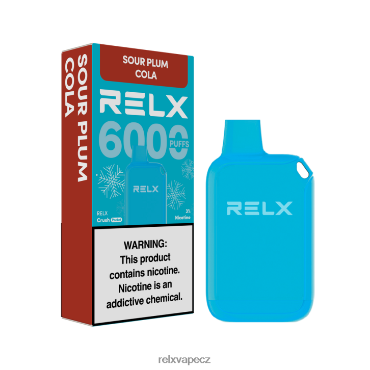 RELX Crush Pocket 6000 ledových kyselá švestková cola 8RHJ6P19 - Relx Vape Cz