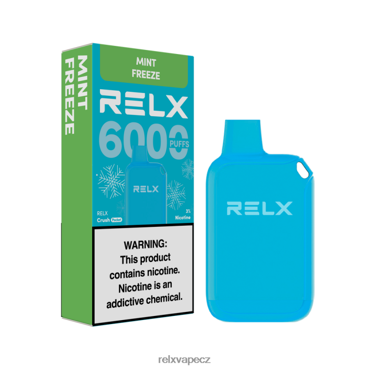 RELX Crush Pocket 6000 ledových máta zmrazit 8RHJ6P12 - Relx Czech Republic