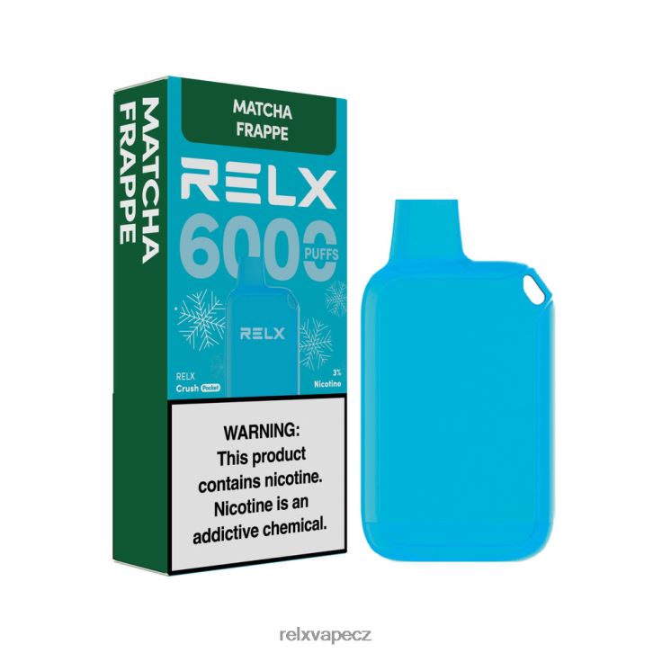 RELX Crush Pocket 6000 ledových matcha frappé 8RHJ6P17 - Relx Vape Flavours