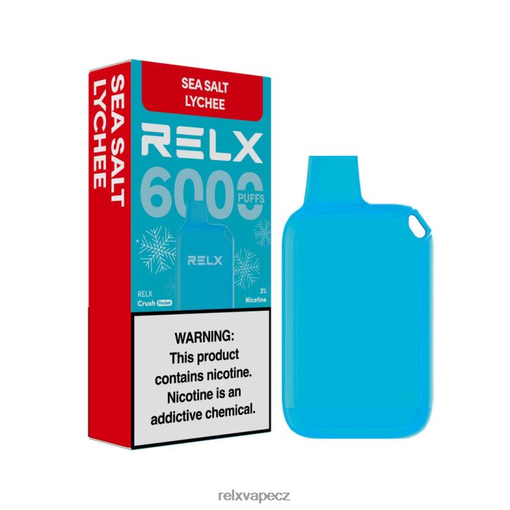 RELX Crush Pocket 6000 ledových mořská sůl liči 8RHJ6P14 - Relx Vape For Sale