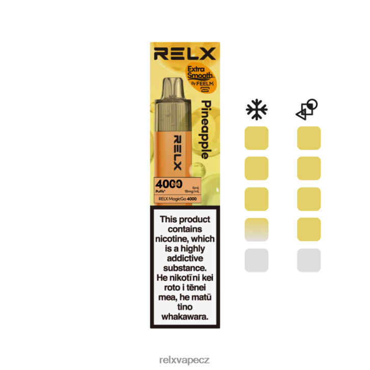 RELX MagicGo 4000 jednorázových vaků ananas 8RHJ6P1 - Relx Vape Cz