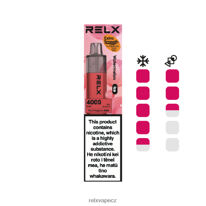 RELX MagicGo 4000 jednorázových vaků meloun (led) 8RHJ6P7 - Relx Recenze